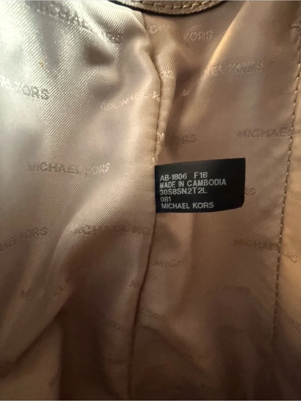Michael kors Maddie Silver Leather Tote